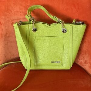 Steve Madden Vibrant Green Satchel Handbag Crossbody